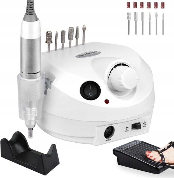 Frezarka do paznokci 65W manicure pedicure usuwania hybryd