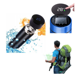 KUBEK TERMICZNY TERMOS SMART Z WYŚWIETLACZEM LED 500 ML - NOWOCZESNY BIDON