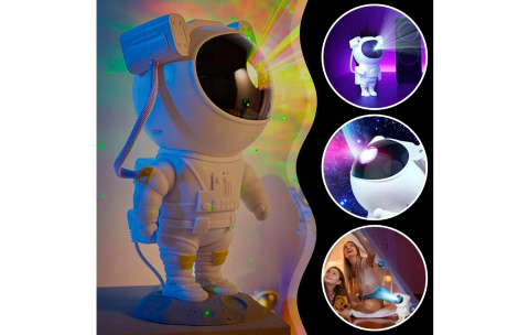 DreamCraft PROJEKTOR GWIAZD ASTRONAUTA DUŻY LED LAMPKA NOCNA 360 DreamCraft PROJEKTOR GWIAZD ASTRONAUTA DUŻY LED LAMPKA NOCNA 360