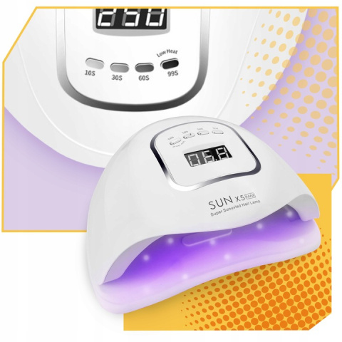 LAMPA DO PAZNOKCI UV LED HYBRYD ŻELI MOCNA 80W DO HYBRYDY SUN MAX X5 LCD LAMPA DO PAZNOKCI UV LED HYBRYD ŻELI MOCNA 80W DO HYBRYDY SUN MAX X5 LCD