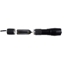 LATARKA TAKTYCZNA 2W1 LED CREE SURVIVALOWA ZOOM STROBOSKOP WOJSKOWA AKU