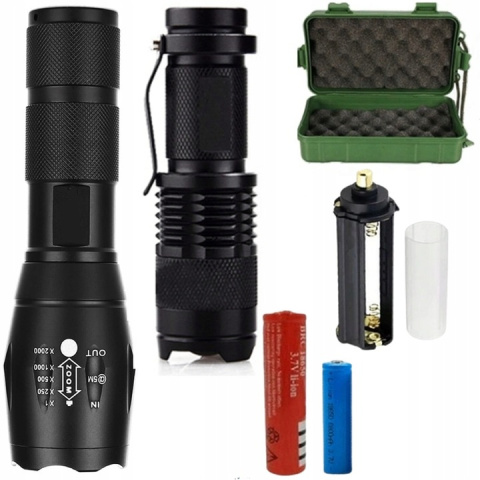 LATARKA TAKTYCZNA 2W1 LED CREE SURVIVALOWA ZOOM STROBOSKOP WOJSKOWA AKU LATARKA TAKTYCZNA 2W1 LED CREE SURVIVALOWA ZOOM STROBOSKOP WOJSKOWA AKU