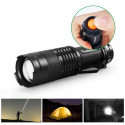 LATARKA TAKTYCZNA 2W1 LED CREE SURVIVALOWA ZOOM STROBOSKOP WOJSKOWA AKU