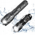 LATARKA TAKTYCZNA 2W1 LED CREE SURVIVALOWA ZOOM STROBOSKOP WOJSKOWA AKU