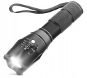 LATARKA TAKTYCZNA 2W1 LED CREE SURVIVALOWA ZOOM STROBOSKOP WOJSKOWA AKU