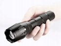 LATARKA TAKTYCZNA 2W1 LED CREE SURVIVALOWA ZOOM STROBOSKOP WOJSKOWA AKU