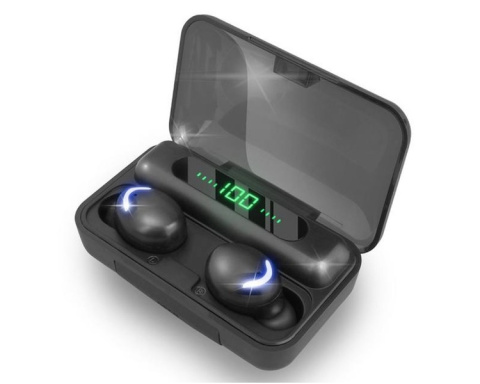SŁUCHAWKI BEZPRZEWODOWE BLUETOOTH POWERBANK SPORTOWE DOUSZNE MIKROFON LCD SŁUCHAWKI BEZPRZEWODOWE BLUETOOTH POWERBANK SPORTOWE DOUSZNE MIKROFON LCD