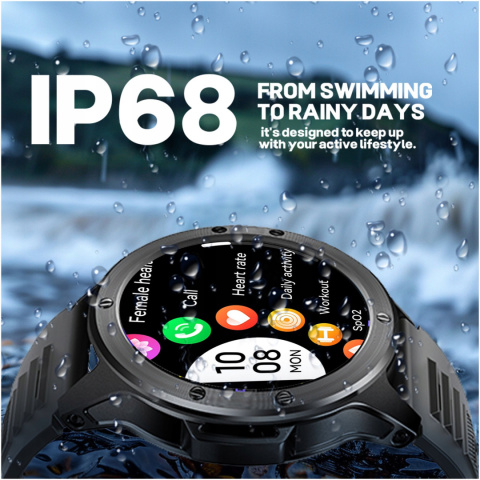 SmartWatch ZEGAREK SPORTOWY WODOODPORNY IP68 Z LATARKĄ SOLIDNY MENU PL SmartWatch ZEGAREK SPORTOWY WODOODPORNY IP68 Z LATARKĄ SOLIDNY MENU PL
